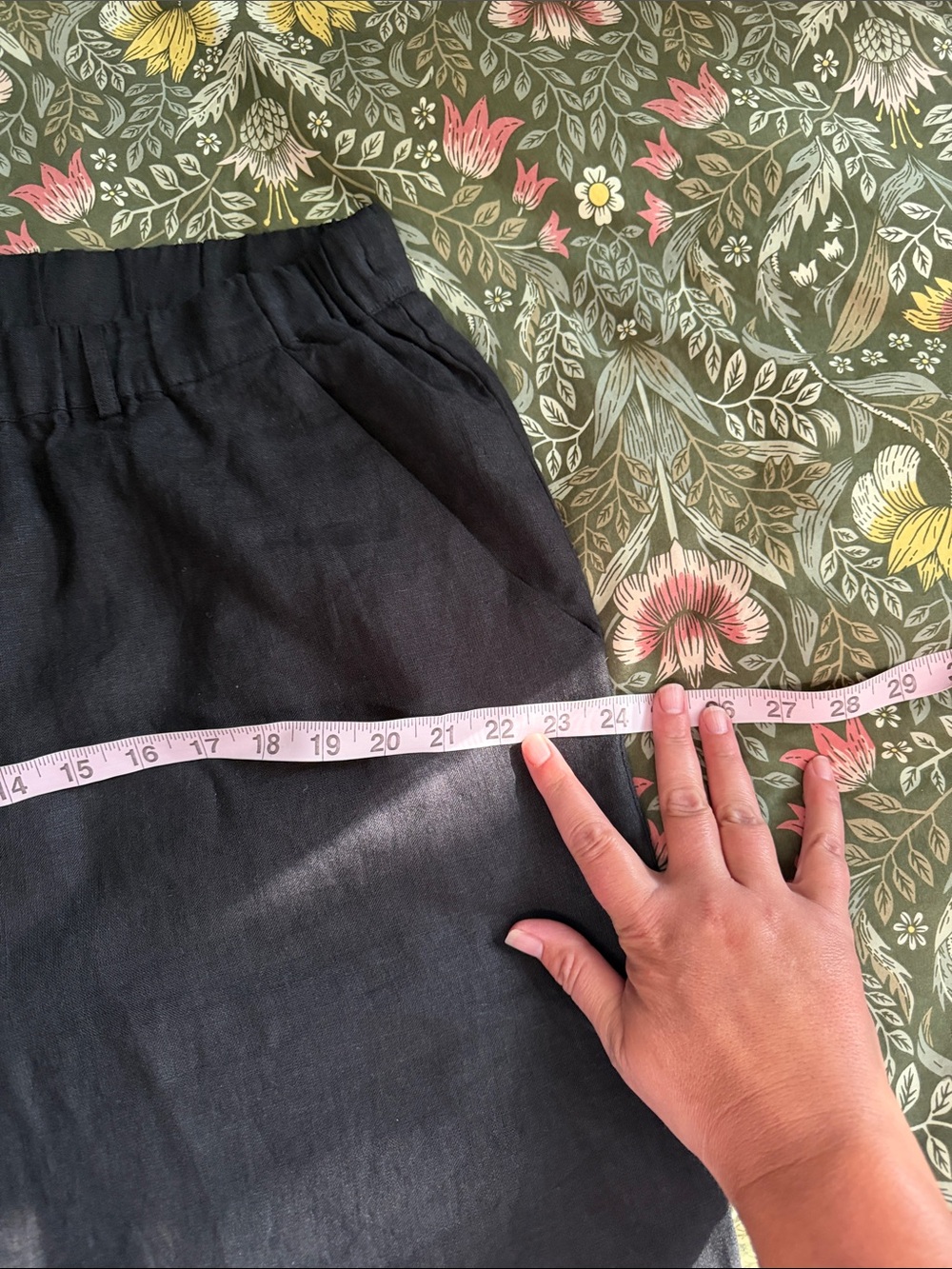 NWT! Quince Black Wide-Leg Linen Trousers in Black szXL - Picture 10 of 10